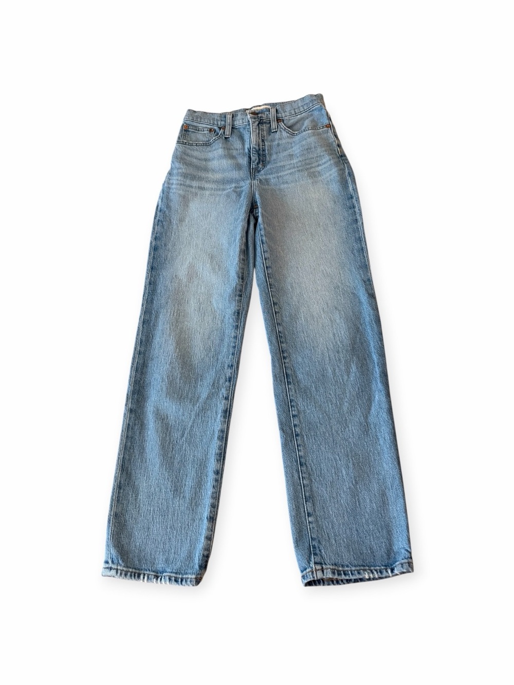 Madewell Light Wash Straight Leg Jeans
